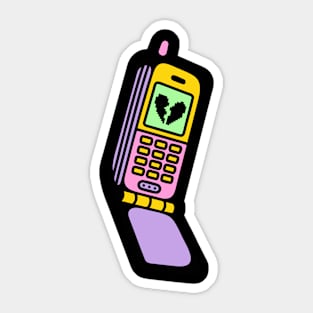 Phone broken heart Sticker